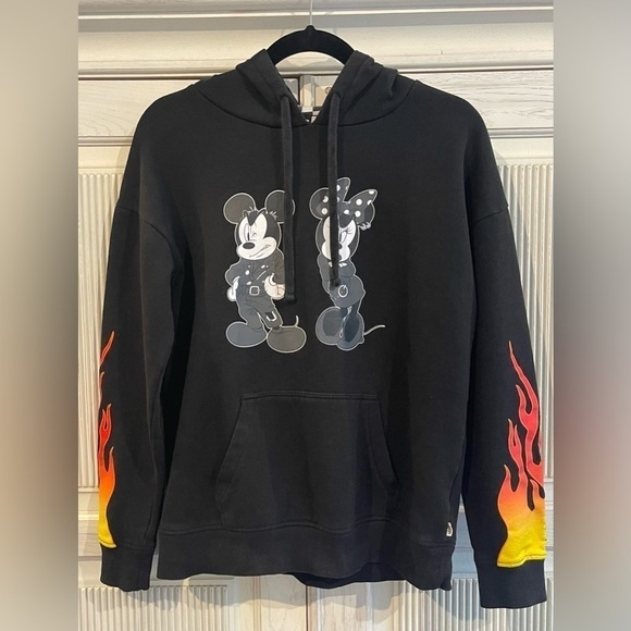 VANS and DISNEY Womens Mickey Black Hoodie Sweatshirt Collaboration, size Small - Picture 2 of 8